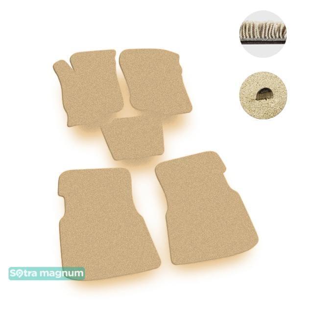 Sotra 00139-MG20-BEIGE Interior mats Sotra two-layer beige for Mitsubishi Galant (1987-1993), set 00139MG20BEIGE