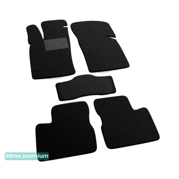 Sotra 00143-CH-BLACK Interior mats Sotra two-layer black for Opel Calibra (1990-1997), set 00143CHBLACK