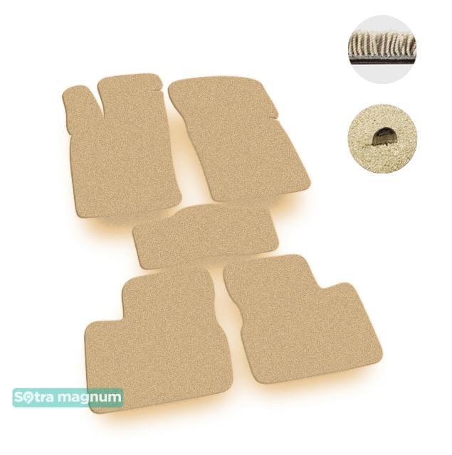 Sotra 00143-MG20-BEIGE Interior mats Sotra two-layer beige for Opel Calibra (1990-1997), set 00143MG20BEIGE