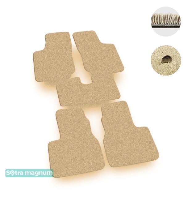 Sotra 00145-MG20-BEIGE Interior mats Sotra two-layer beige for Opel Corsa b (1993-2000), set 00145MG20BEIGE