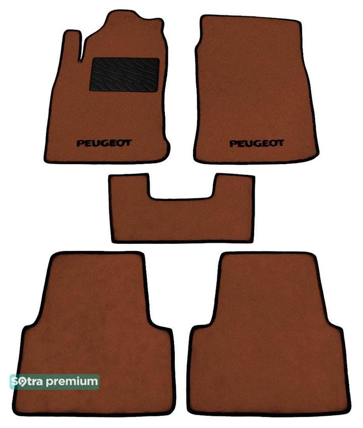 Sotra 00148-CH-TERRA Interior mats Sotra two-layer terracotta for Peugeot 605 (1990-1999), set 00148CHTERRA