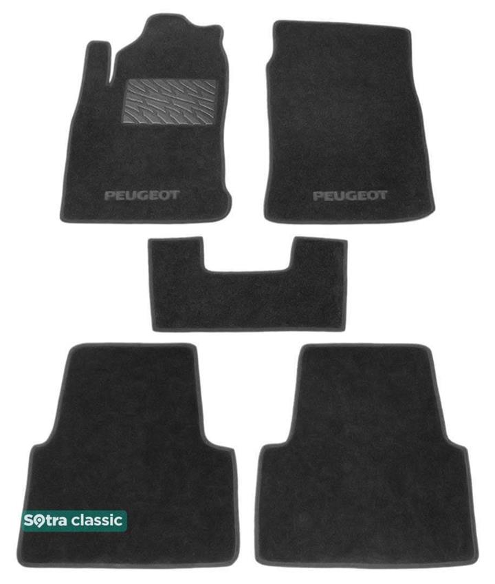 Sotra 00148-GD-GREY Interior mats Sotra two-layer gray for Peugeot 605 (1990-1999), set 00148GDGREY