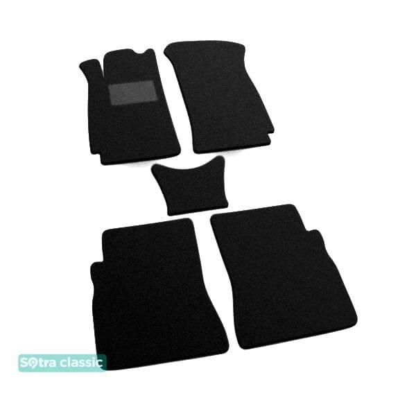 Sotra 00152-GD-BLACK Interior mats Sotra two-layer black for Renault Megane (1995-2002), set 00152GDBLACK