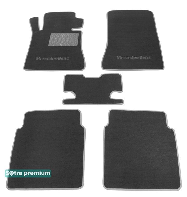 Sotra 00153-CH-GREY Interior mats Sotra two-layer gray for Mercedes S-class (1979-1992), set 00153CHGREY