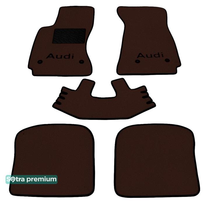 Sotra 00155-CH-CHOCO Interior mats Sotra two-layer brown for Audi A4 (1994-2000), set 00155CHCHOCO