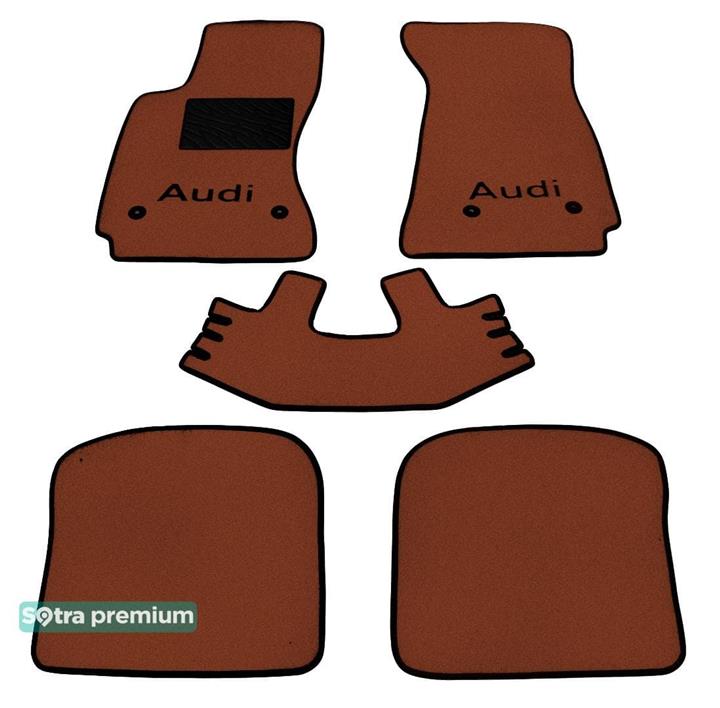 Sotra 00155-CH-TERRA Interior mats Sotra two-layer terracotta for Audi A4 (1994-2000), set 00155CHTERRA