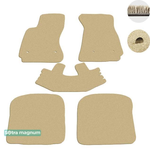 Sotra 00155-MG20-BEIGE Interior mats Sotra two-layer beige for Audi A4 (1994-2000), set 00155MG20BEIGE
