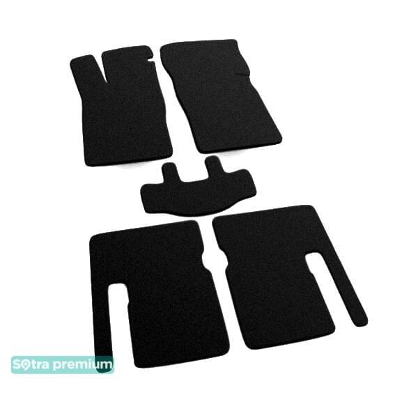 Sotra 00157-CH-BLACK Interior mats Sotra two-layer black for Opel Astra f (1991-1998), set 00157CHBLACK