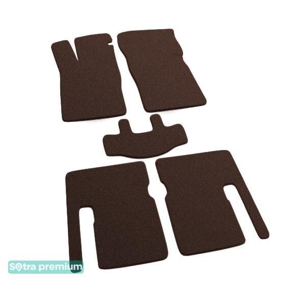 Sotra 00157-CH-CHOCO Interior mats Sotra two-layer brown for Opel Astra f (1991-1998), set 00157CHCHOCO