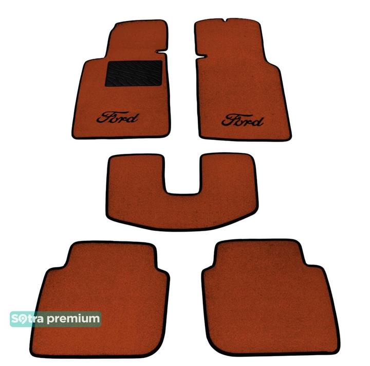 Sotra 00158-CH-TERRA Interior mats Sotra two-layer terracotta for Ford Sierra (1982-1993), set 00158CHTERRA