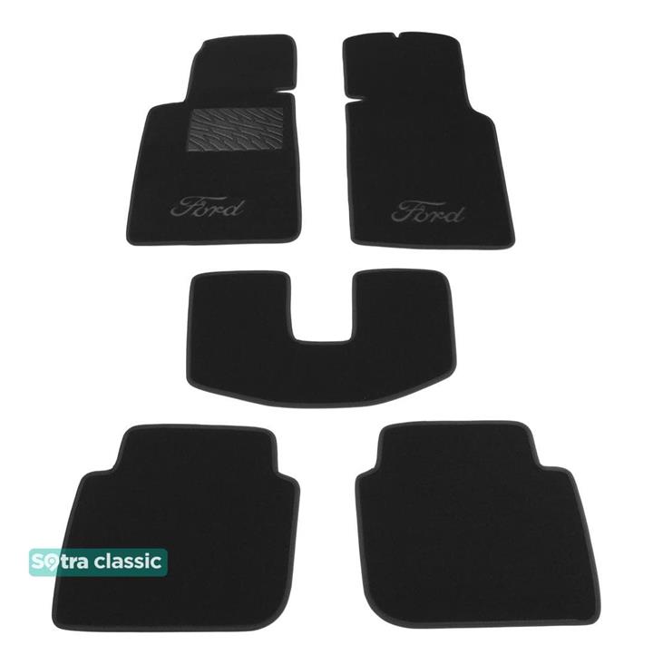 Sotra 00158-GD-GREY Interior mats Sotra two-layer gray for Ford Sierra (1982-1993), set 00158GDGREY