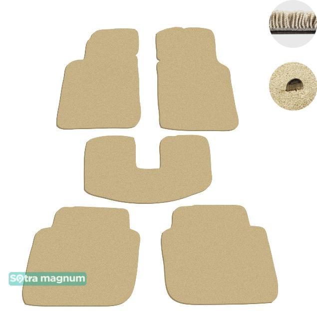 Sotra 00158-MG20-BEIGE Interior mats Sotra two-layer beige for Ford Sierra (1982-1993), set 00158MG20BEIGE