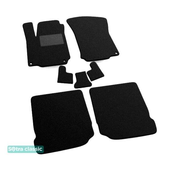 Sotra 00161-GD-BLACK Interior mats Sotra two-layer black for Seat Toledo (1996-1999), set 00161GDBLACK