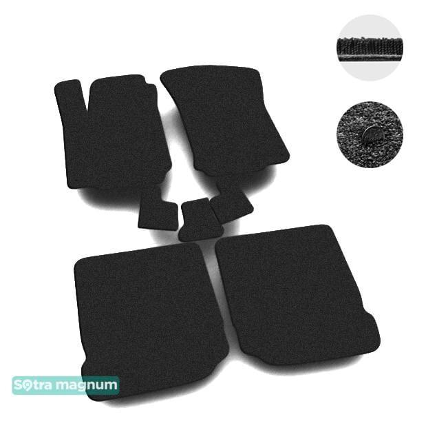 Sotra 00161-MG15-BLACK Interior mats Sotra two-layer black for Seat Toledo (1996-1999), set 00161MG15BLACK