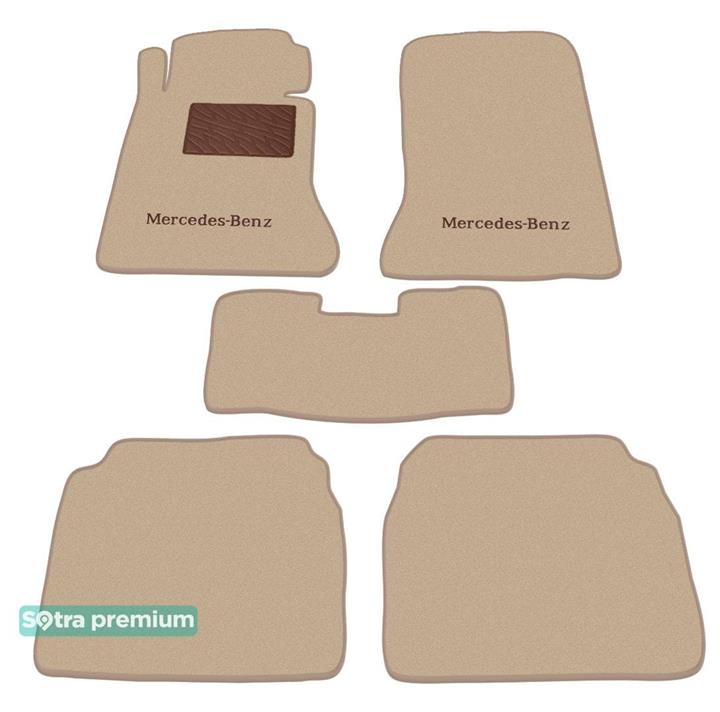Sotra 00162-CH-BEIGE Interior mats Sotra two-layer beige for Mercedes E-class (1985-1995), set 00162CHBEIGE