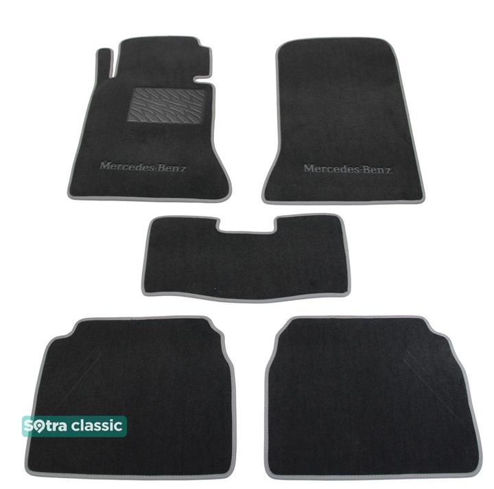 Sotra 00162-GD-GREY Interior mats Sotra two-layer gray for Mercedes E-class (1985-1995), set 00162GDGREY