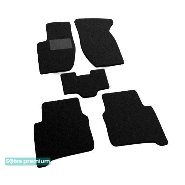 Sotra 00163-CH-BLACK Interior mats Sotra two-layer black for Fiat Croma (1985-1990), set 00163CHBLACK