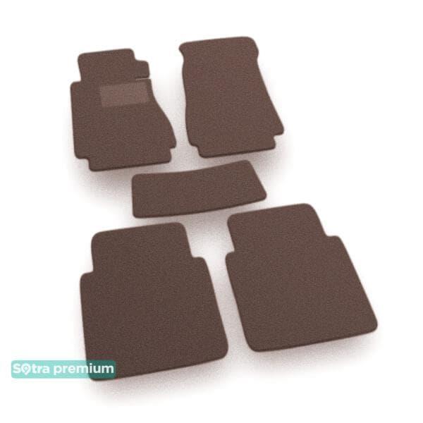 Sotra 00164-CH-CHOCO Interior mats Sotra two-layer brown for Mercedes 200 (1976-1986), set 00164CHCHOCO