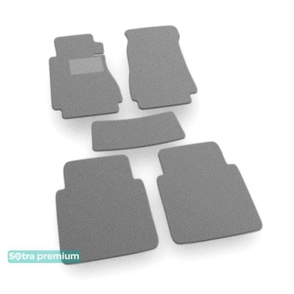 Sotra 00164-CH-GREY Interior mats Sotra two-layer gray for Mercedes 200 (1976-1986), set 00164CHGREY