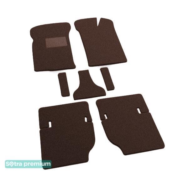 Sotra 00166-CH-CHOCO Interior mats Sotra two-layer brown for Ford Escort / orion (1986-1990), set 00166CHCHOCO