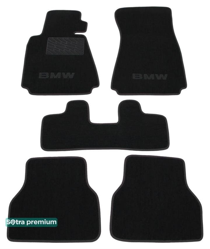 Sotra 00186-CH-BLACK Interior mats Sotra two-layer black for BMW 5-series (1996-2003), set 00186CHBLACK