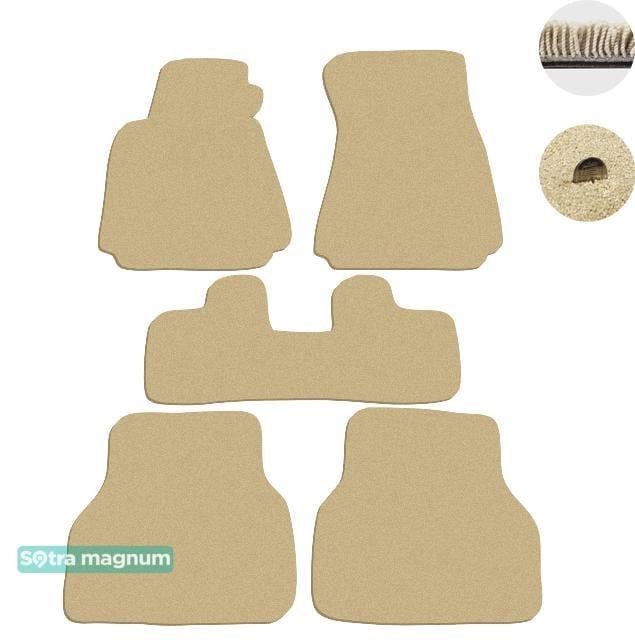 Sotra 00186-MG20-BEIGE Interior mats Sotra two-layer beige for BMW 5-series (1996-2003), set 00186MG20BEIGE