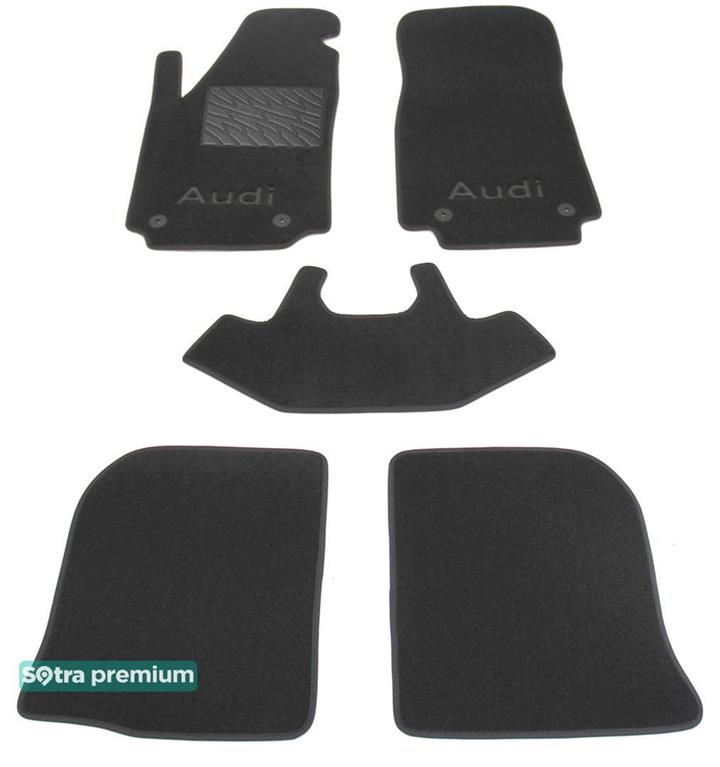 Sotra 00187-CH-GREY Interior mats Sotra two-layer gray for Audi 100 (1990-1994), set 00187CHGREY