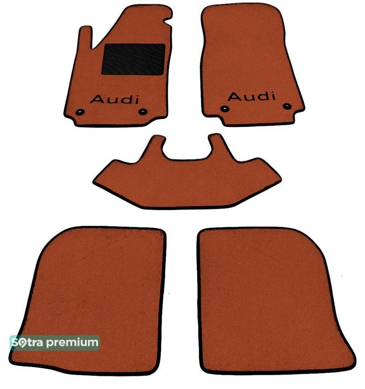 Sotra 00187-CH-TERRA Interior mats Sotra two-layer terracotta for Audi 100 (1990-1994), set 00187CHTERRA