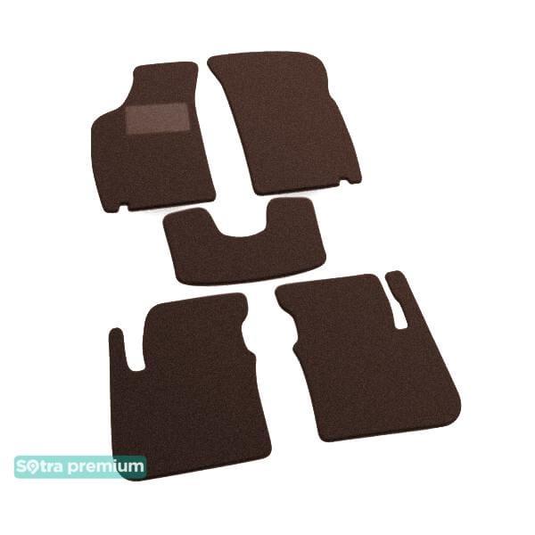 Sotra 00191-CH-CHOCO Interior mats Sotra two-layer brown for Fiat Punto s (1993-1999), set 00191CHCHOCO