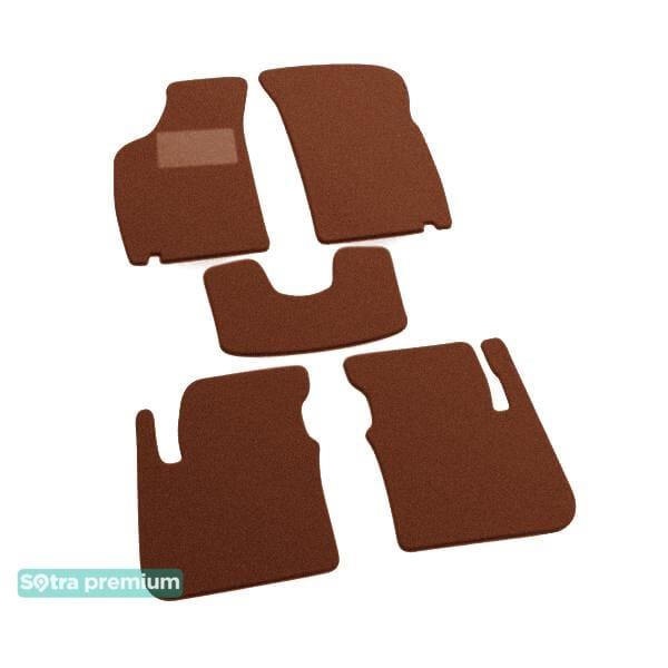 Sotra 00191-CH-TERRA Interior mats Sotra two-layer terracotta for Fiat Punto s (1993-1999), set 00191CHTERRA