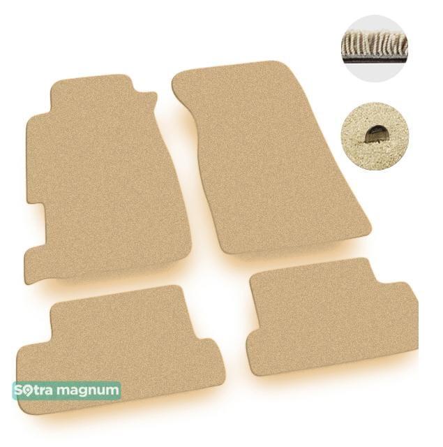 Sotra 00196-MG20-BEIGE Interior mats Sotra two-layer beige for Honda Prelude (1991-1996), set 00196MG20BEIGE