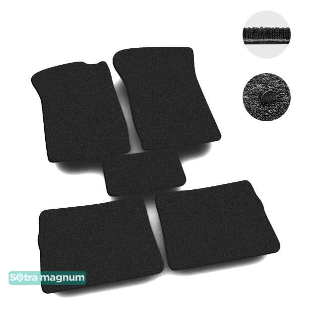 Sotra 00232-MG15-BLACK Interior mats Sotra Two-layer black for Renault Clio/Symbol, set 00232MG15BLACK