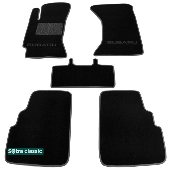 Sotra 00237-GD-BLACK Interior mats Sotra two-layer black for Subaru Impreza (1992-2000), set 00237GDBLACK