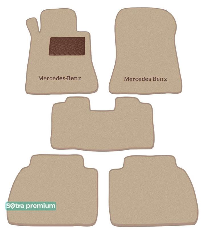 Sotra 00283-CH-BEIGE Interior mats Sotra two-layer beige for Mercedes E-class (1995-2002), set 00283CHBEIGE