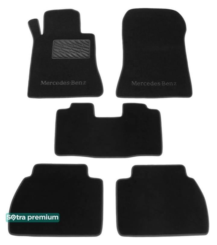 Sotra 00283-CH-BLACK Interior mats Sotra two-layer black for Mercedes E-class (1995-2002), set 00283CHBLACK