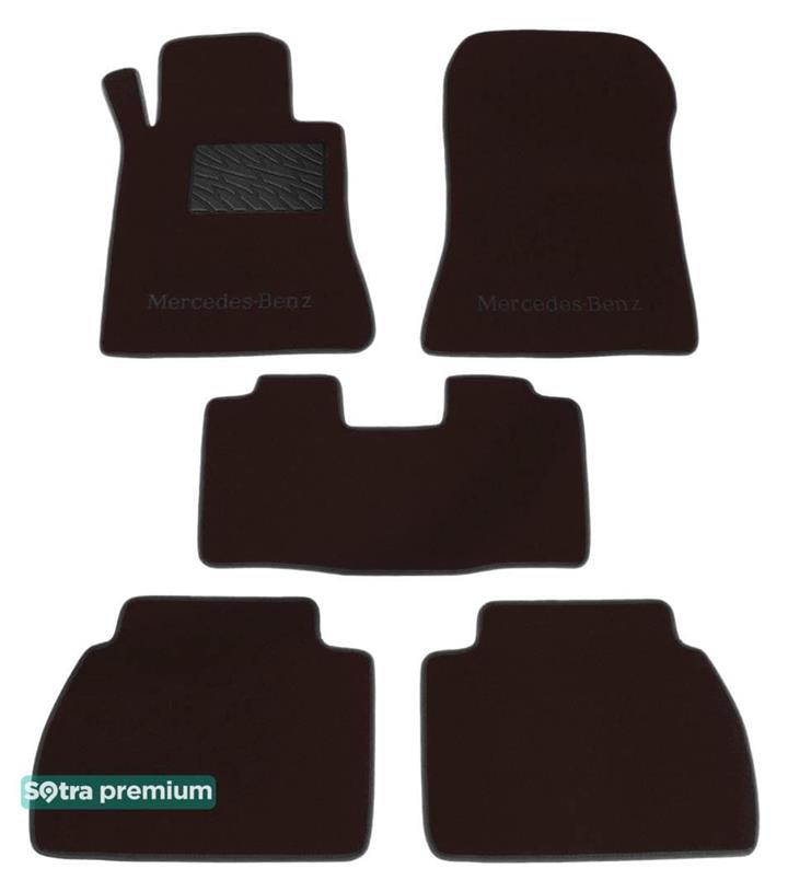 Sotra 00283-CH-CHOCO Interior mats Sotra two-layer brown for Mercedes E-class (1995-2002), set 00283CHCHOCO