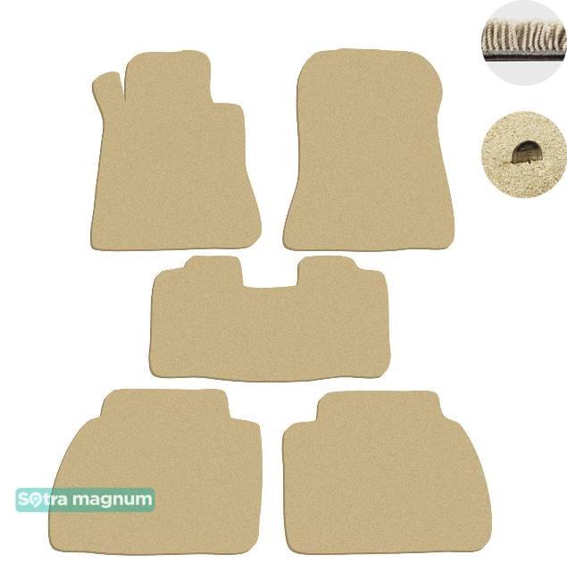 Sotra 00283-MG20-BEIGE Interior mats Sotra two-layer beige for Mercedes E-class (1995-2002), set 00283MG20BEIGE
