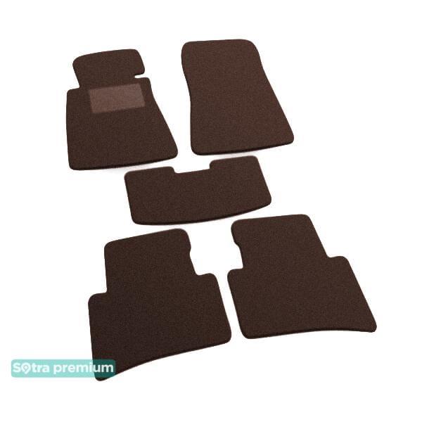 Sotra 00285-CH-CHOCO Interior mats Sotra two-layer brown for Mercedes C-class (1993-2000), set 00285CHCHOCO