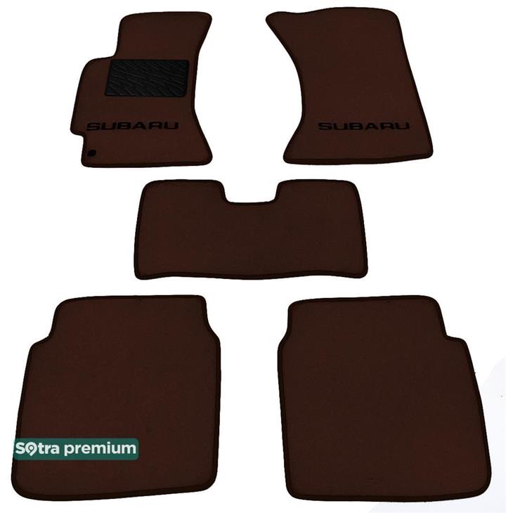 Sotra 00289-CH-CHOCO Interior mats Sotra two-layer brown for Subaru Outback (1995-2002), set 00289CHCHOCO