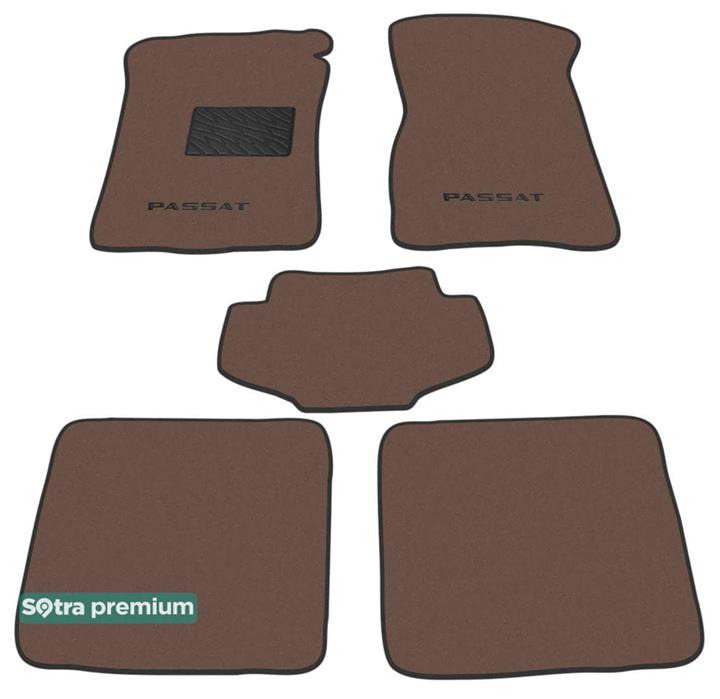 Sotra 00296-CH-CHOCO Interior mats Sotra two-layer brown for Volkswagen Passat (1988-1993), set 00296CHCHOCO