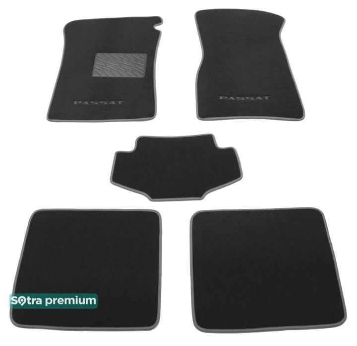 Sotra 00296-CH-GREY Interior mats Sotra two-layer gray for Volkswagen Passat (1988-1993), set 00296CHGREY