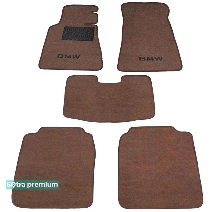 Sotra 00338-CH-CHOCO Interior mats Sotra two-layer brown for BMW 7-series (1986-1994), set 00338CHCHOCO