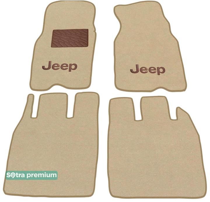 Sotra 00342-CH-BEIGE Interior mats Sotra two-layer beige for Jeep Grand cherokee (1993-1998), set 00342CHBEIGE