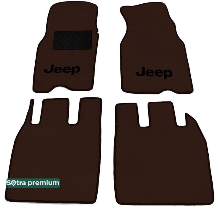 Sotra 00342-CH-CHOCO Interior mats Sotra two-layer brown for Jeep Grand cherokee (1993-1998), set 00342CHCHOCO