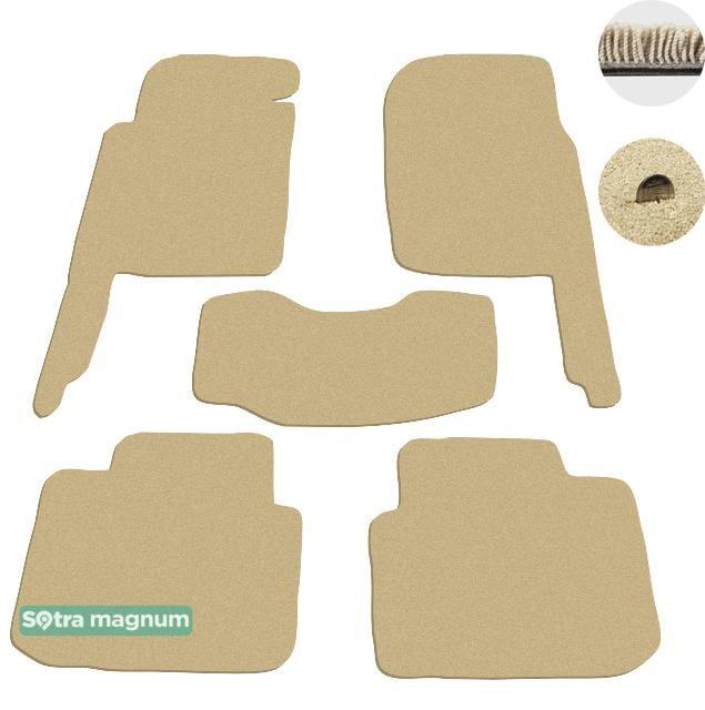 Sotra 00349-MG20-BEIGE Interior mats Sotra two-layer beige for Mitsubishi Pajero (1991-2000), set 00349MG20BEIGE