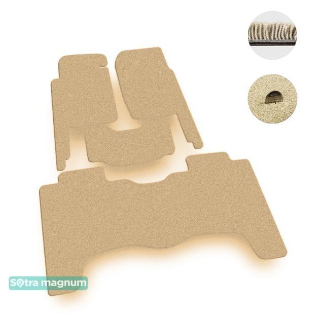 Sotra 00350-MG20-BEIGE Interior mats Sotra two-layer beige for Mitsubishi Pajero (1998-1999), set 00350MG20BEIGE