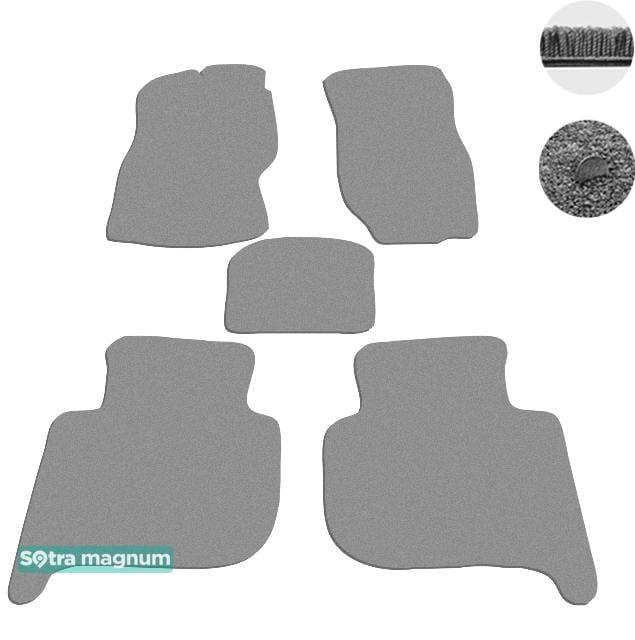 Sotra 00352-MG20-GREY Interior mats Sotra two-layer gray for Nissan Terrano ii / mistral (1993-2006), set 00352MG20GREY