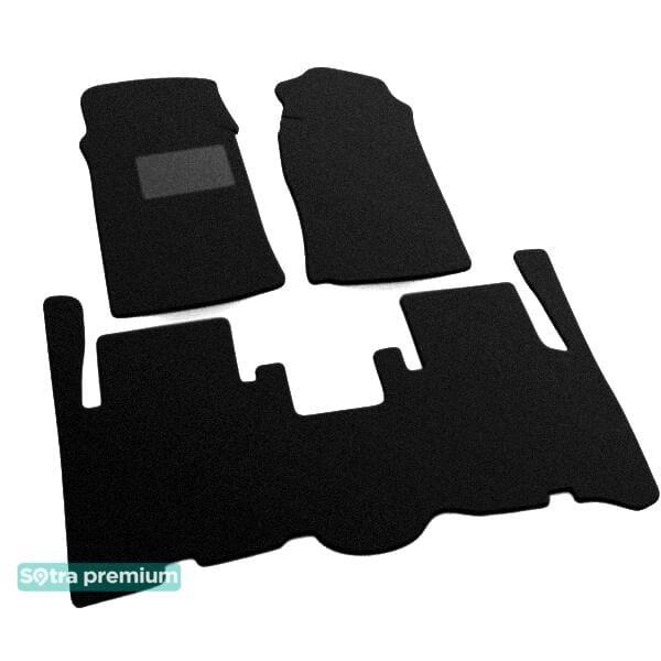 Sotra 00353-CH-BLACK Interior mats Sotra two-layer black for Opel Frontera A (1991-1998), set 00353CHBLACK
