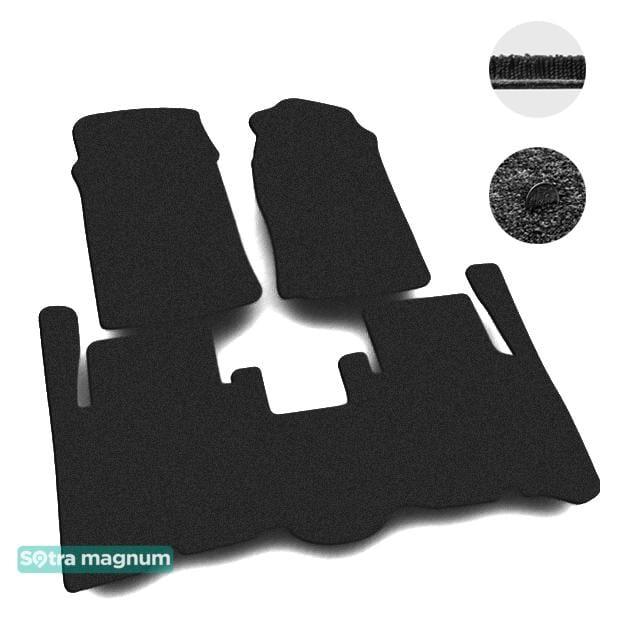Sotra 00353-MG15-BLACK Interior mats Sotra two-layer black for Opel Frontera A (1991-1998), set 00353MG15BLACK