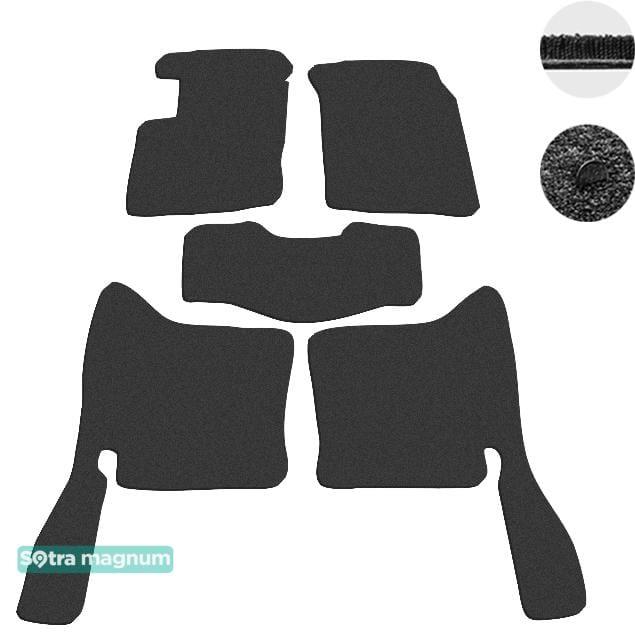 Sotra 00356-MG15-BLACK Interior mats Sotra two-layer black for Suzuki Vitara / grand vitara (1998-2004), set 00356MG15BLACK